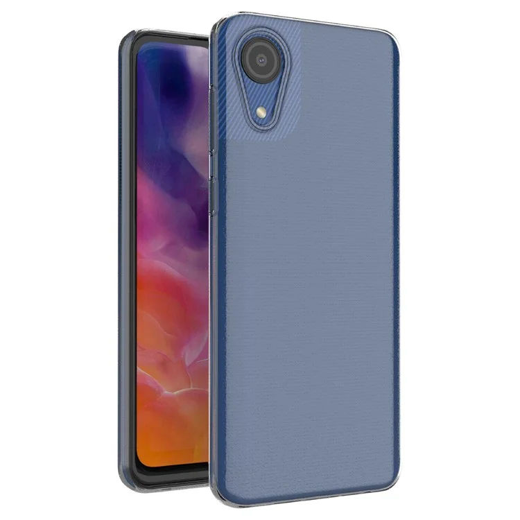 For Samsung Galaxy A04 Core 4G Anti-Drop Transparent Soft TPU Phone Back Cover Wear-Resistant Protective Mobile Phone Case