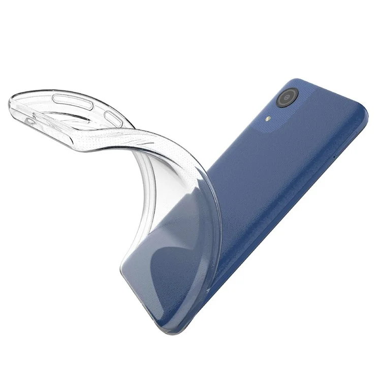 For Samsung Galaxy A04 Core 4G Anti-Drop Transparent Soft TPU Phone Back Cover Wear-Resistant Protective Mobile Phone Case