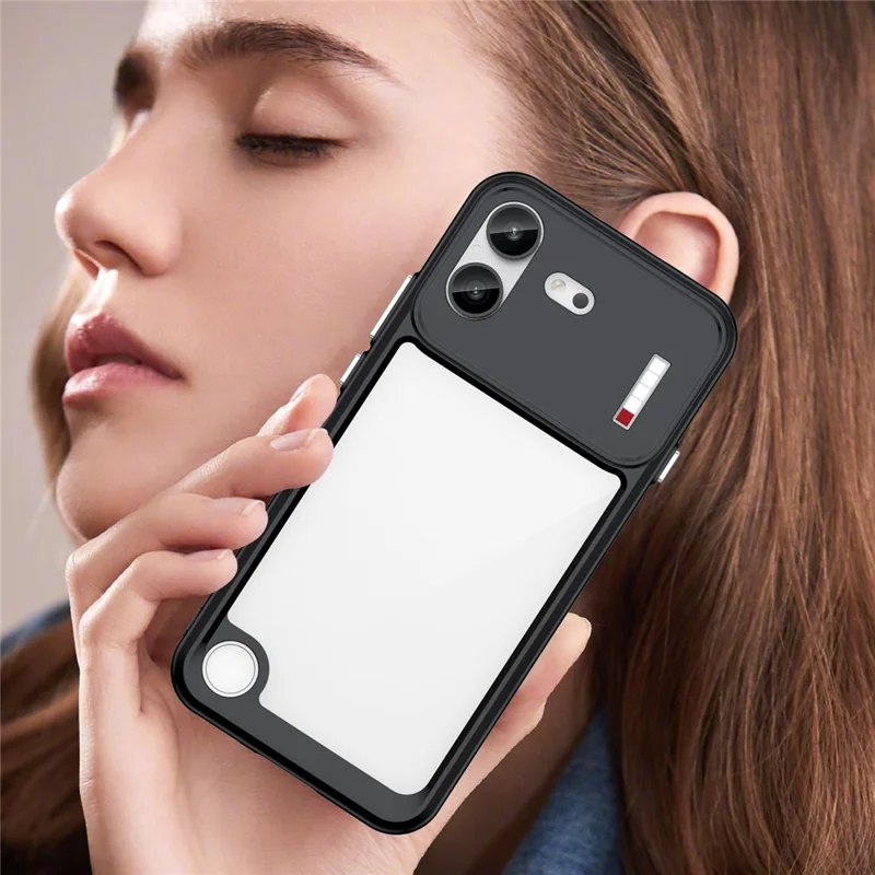 För Nothing Phone (4b) Skal TPU + Akryl Skyddande Transparent Telefonhölse - Svart