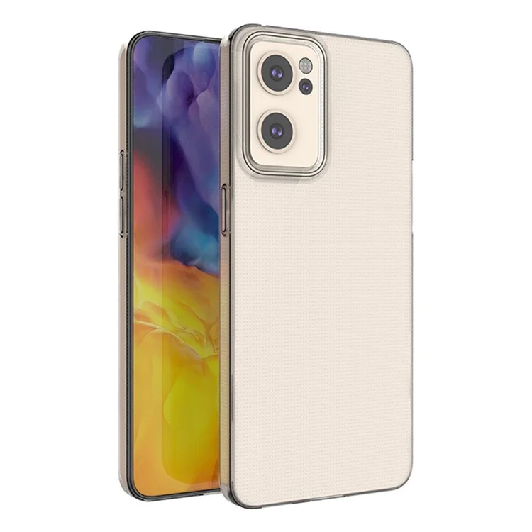 For Oppo Reno7 5G (Global) Anti-Yellowing Transparent Soft TPU Phone Cover Ultra Slim Mobile Phone Back Case