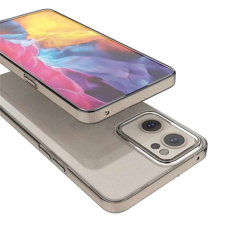 Für Oppo Reno7 5G (Global) Anti-Gelbbildung Transparentes Weiches TPU-Telefonhülle Ultra Schlankes Mobiltelefon-Rückseitengehäuse