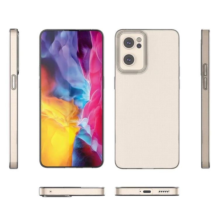 Für Oppo Reno7 5G (Global) Anti-Gelbbildung Transparentes Weiches TPU-Telefonhülle Ultra Schlankes Mobiltelefon-Rückseitengehäuse