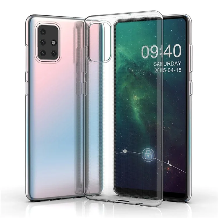 Для Samsung Galaxy A71 4G SM-A715 Прозрачный мягкий TPU чехол для телефона Ультратонкий нежелтеющий защитный чехол для мобильного телефона