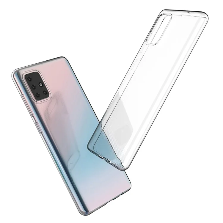 Für Samsung Galaxy A71 4G SM-A715 Transparentes Weiches Tpu-telefonabdeckung Ultra Slim, Nicht Ausgeläbter Schutzmobiltitel