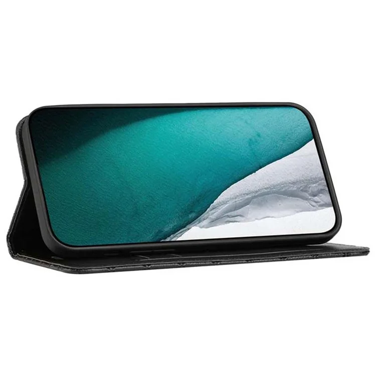 Для Motorola Moto G72 4G Litchi Texture PU - Черный