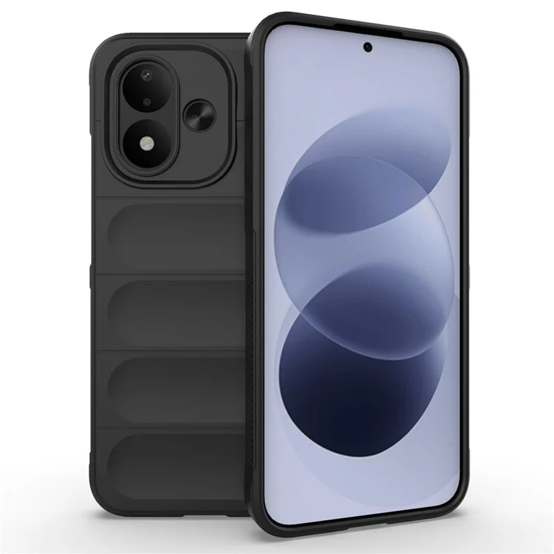Coque de téléphone pour Xiaomi Redmi Note 17 4G, coque arrière robuste en TPU souple anti-chute - Noir