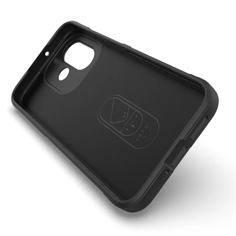 Coque de téléphone pour Xiaomi Redmi Note 17 4G, coque arrière robuste en TPU souple anti-chute - Noir