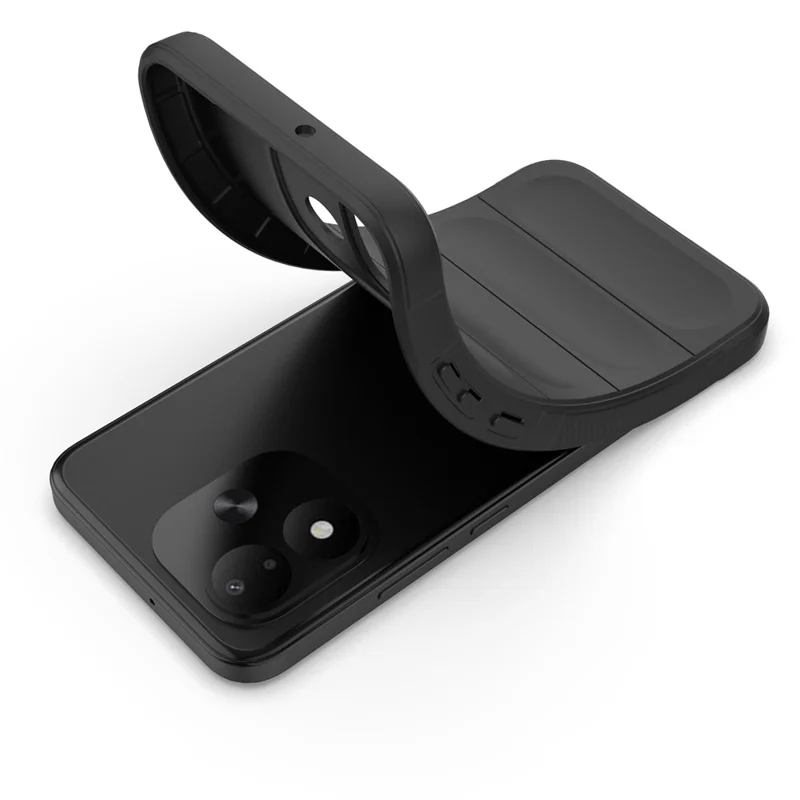 Coque de téléphone pour Xiaomi Redmi Note 17 4G, coque arrière robuste en TPU souple anti-chute - Noir