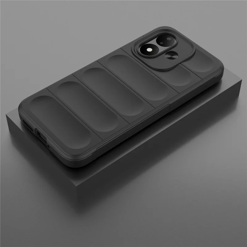 Coque de téléphone pour Xiaomi Redmi Note 17 4G, coque arrière robuste en TPU souple anti-chute - Noir