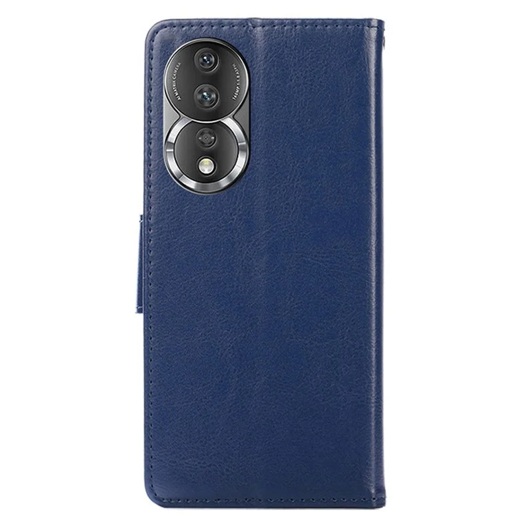 Para Honor 80 5G Plegable PU Cubierta de Cuero Tpu TPU TPU Inner Whip Magnety Flip Billetera Caja de Teléfono - Zafiro