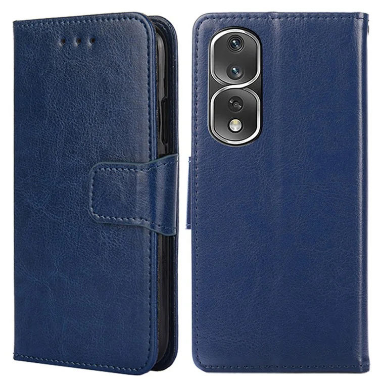 Pour Honor 80 Pro 5G PU Portefeuille en Cuir Portefeuille Protective Téléphone Boîtier de Fermeture Magnétique Magnétique Couverce Flip - Saphir