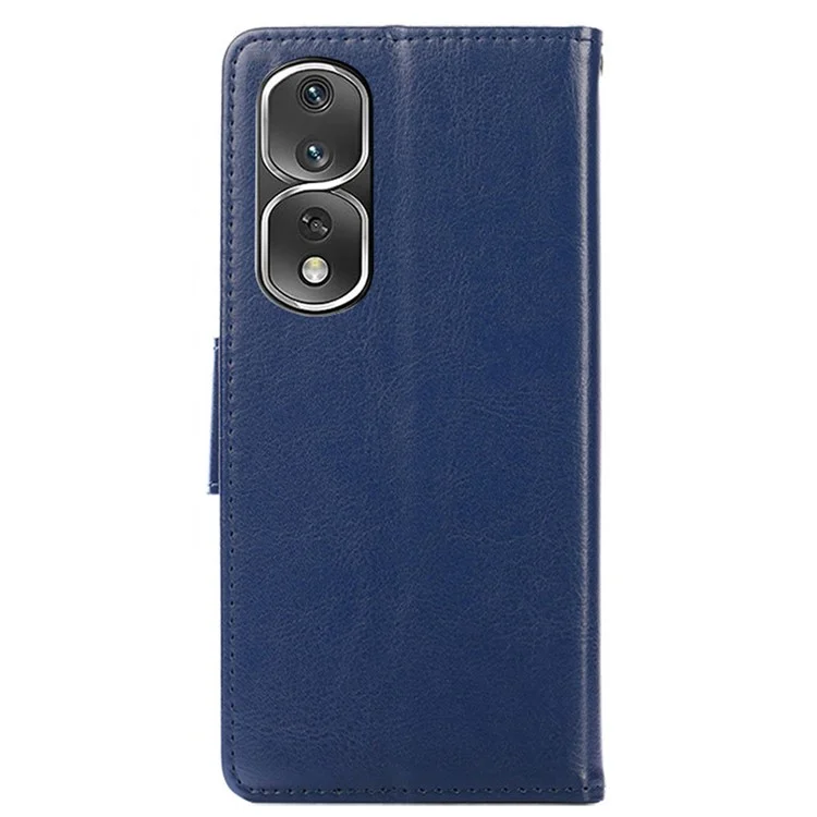 Pour Honor 80 Pro 5G PU Portefeuille en Cuir Portefeuille Protective Téléphone Boîtier de Fermeture Magnétique Magnétique Couverce Flip - Saphir