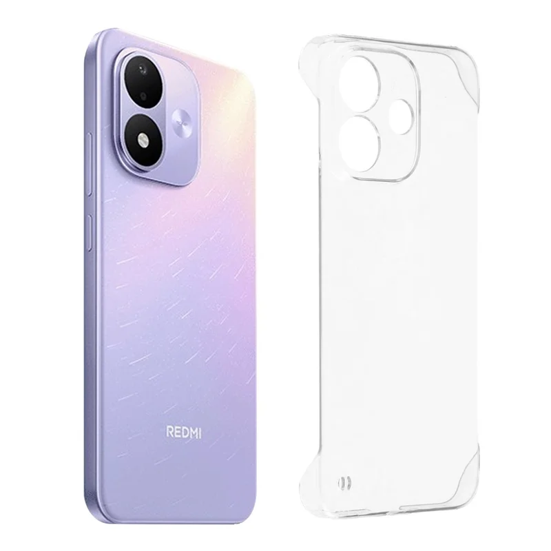 Coque transparente pour Xiaomi Redmi Note 17 4G, housse rigide sans cadre en PC pour téléphone
