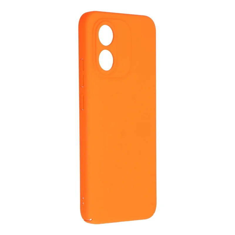 Coque pour Xiaomi Redmi Note 17 4G, housse rigide en PC avec finition caoutchoutée et toucher peau, orange