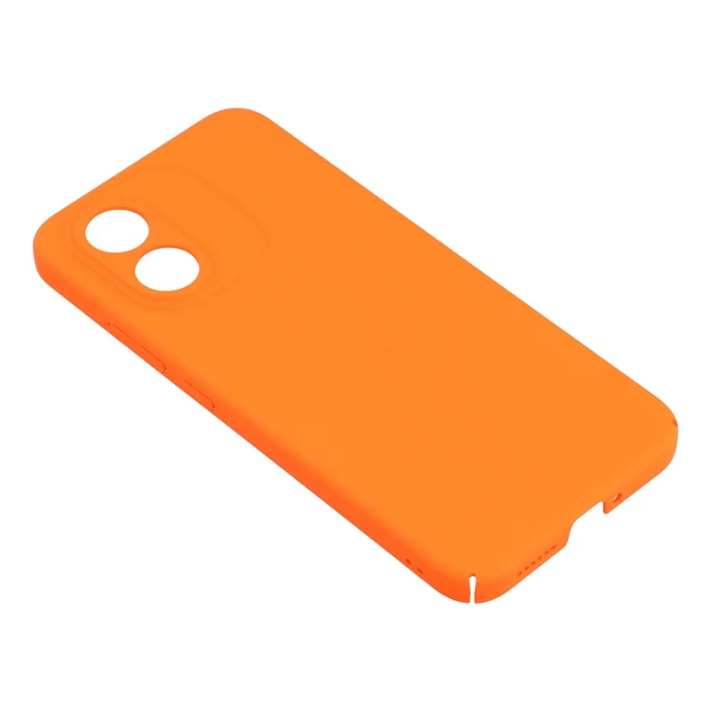 Coque pour Xiaomi Redmi Note 17 4G, housse rigide en PC avec finition caoutchoutée et toucher peau, orange