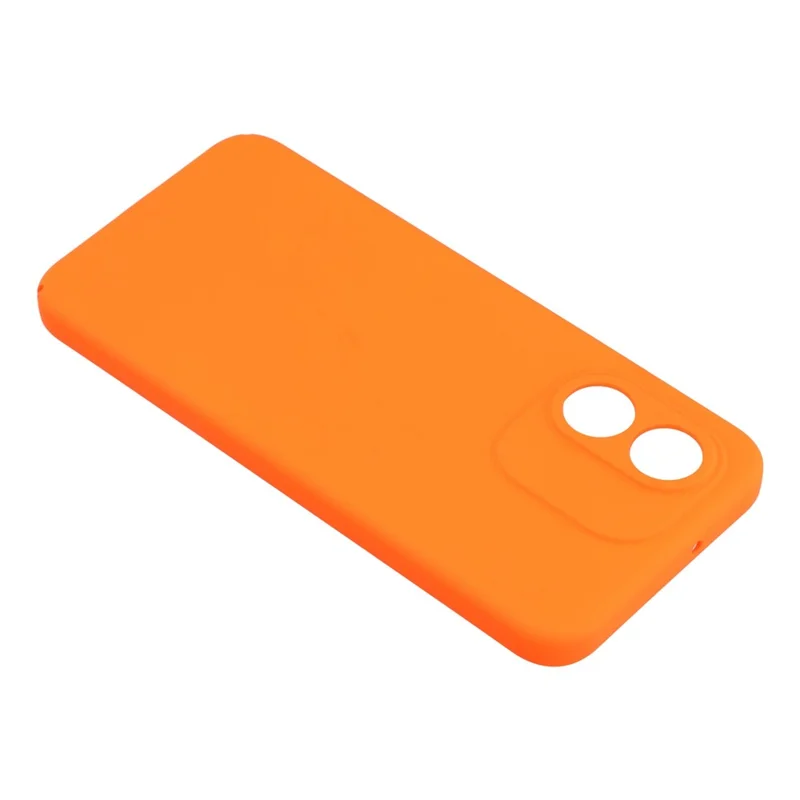 Coque pour Xiaomi Redmi Note 17 4G, housse rigide en PC avec finition caoutchoutée et toucher peau, orange