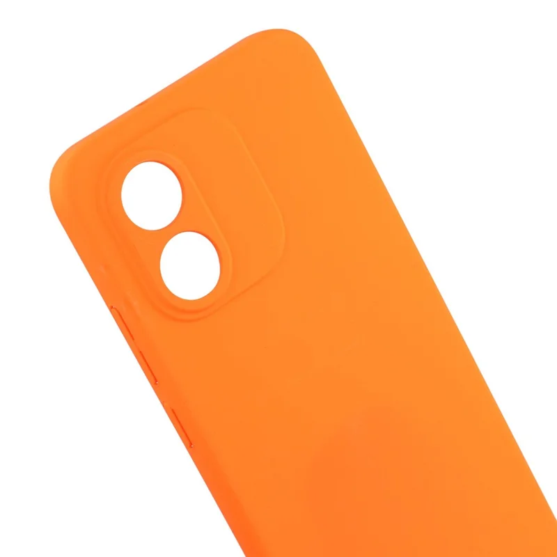 Coque pour Xiaomi Redmi Note 17 4G, housse rigide en PC avec finition caoutchoutée et toucher peau, orange