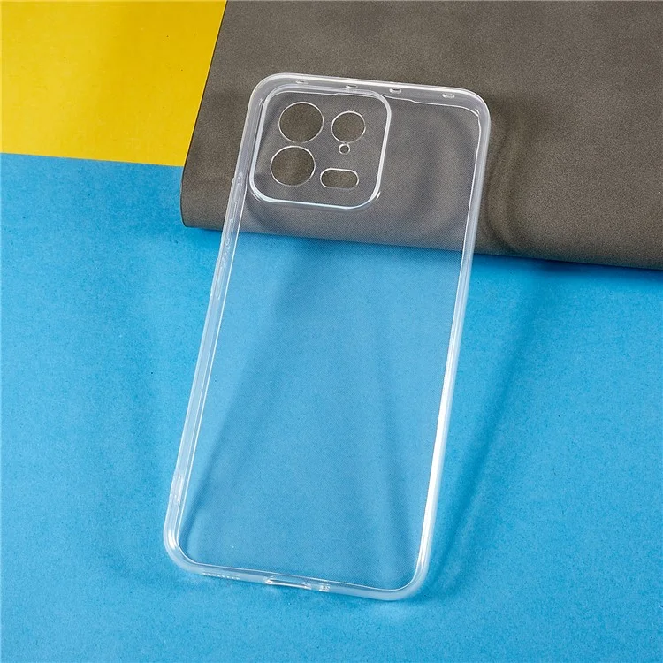 Para Xiaomi 13 5G Capa Protetora de Telefone, Capa de Telefone Transparente Suave e Fina de TPU Anti-Arranhões