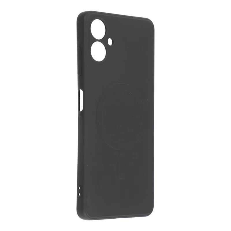 For Samsung Galaxy A06 4G Magnetic Case Shockproof TPU Phone Cover - Black