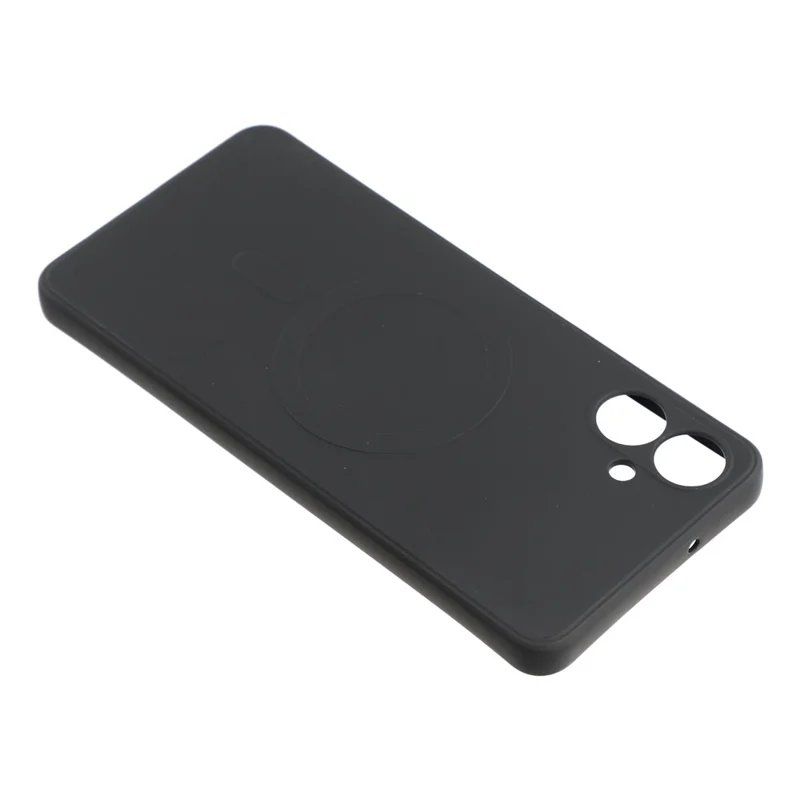 For Samsung Galaxy A06 4G Magnetic Case Shockproof TPU Phone Cover - Black