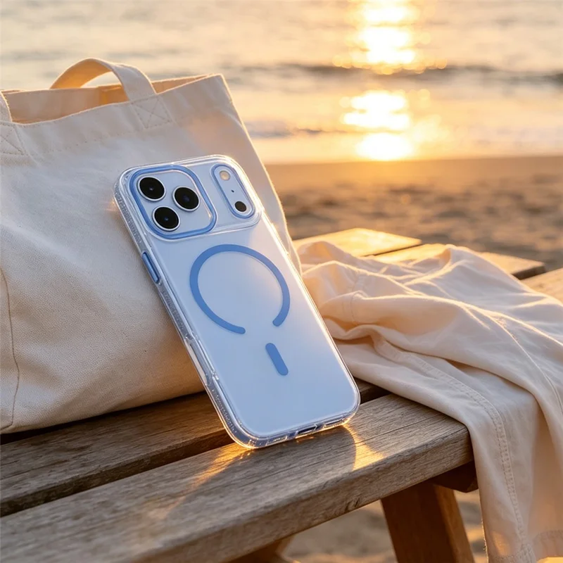 MUTURAL for iPhone 18 Pro Max / 17 Pro Max Case Compatible with MagSafe PC + TPU Gradient Phone Cover - Baby Blue