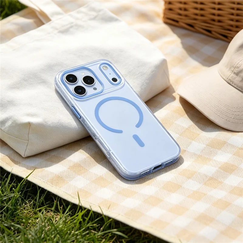 MUTURAL for iPhone 18 Pro Max / 17 Pro Max Case Compatible with MagSafe PC + TPU Gradient Phone Cover - Baby Blue