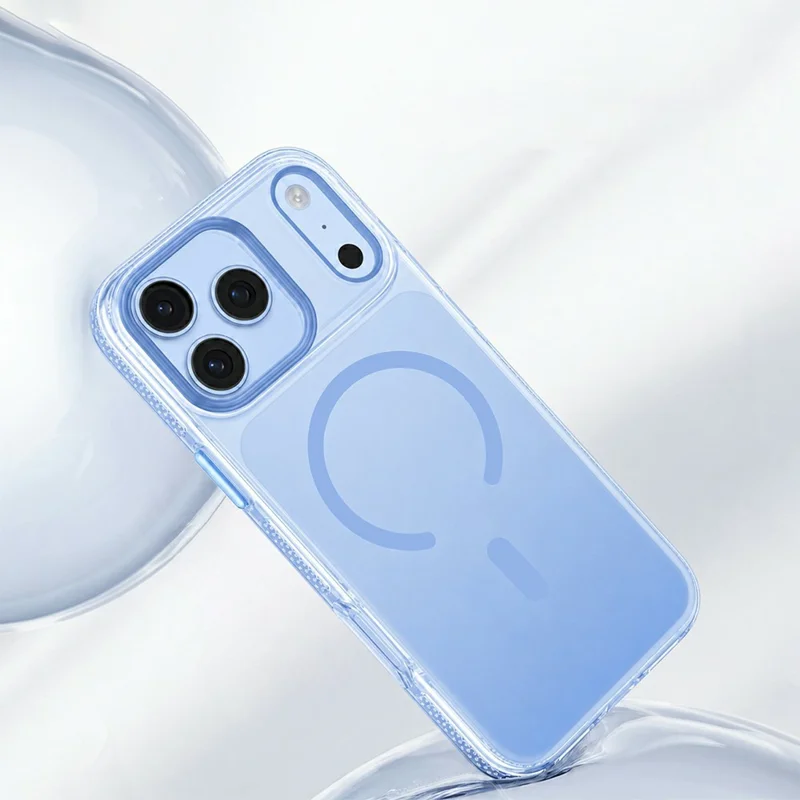 MUTURAL for iPhone 18 Pro / 17 Pro Case Compatible with MagSafe PC + TPU Gradient Phone Cover - Baby Blue
