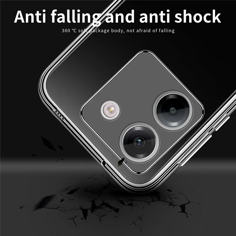 MOFI For Xiaomi Redmi Note 17 Pro+ 5G / Note 17 Pro Max 5G Clear Phone Case Ultra-Thin TPU Phone Back Cover - Transparent