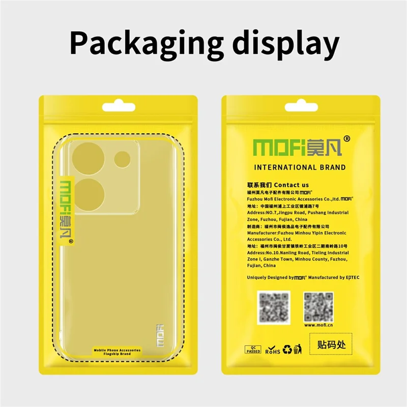 MOFI For Xiaomi Redmi Note 17 Pro+ 5G / Note 17 Pro Max 5G Clear Phone Case Ultra-Thin TPU Phone Back Cover - Transparent