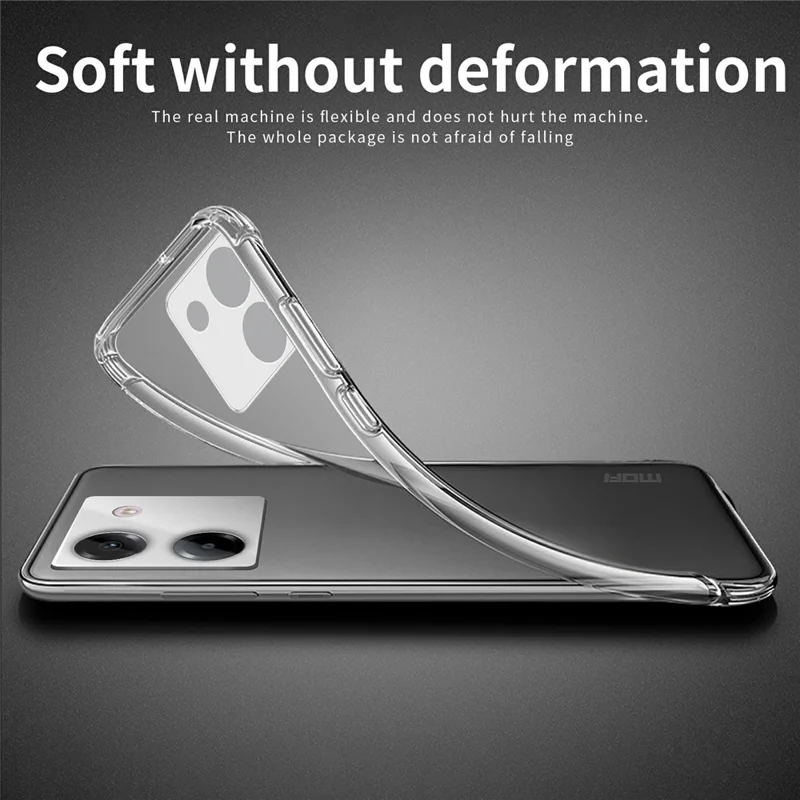 MOFI For Xiaomi Redmi Note 17 Pro+ 5G / Note 17 Pro Max 5G Clear Phone Case Ultra-Thin TPU Phone Back Cover - Transparent