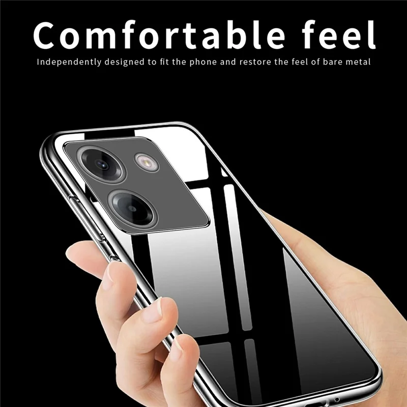 MOFI For Xiaomi Redmi Note 17 Pro+ 5G / Note 17 Pro Max 5G Clear Phone Case Ultra-Thin TPU Phone Back Cover - Transparent