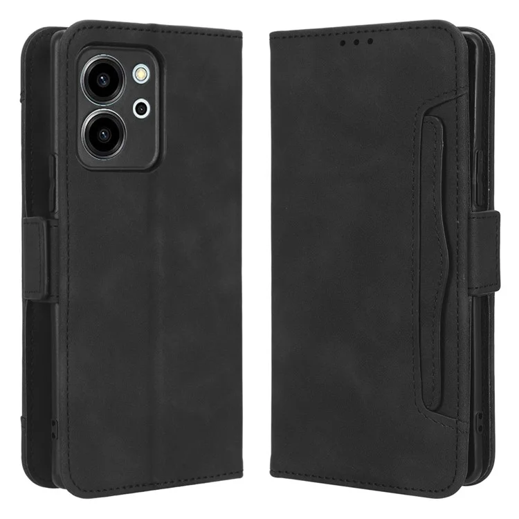 Per Onore 80 SE 5G Shock Affrollo di Shock PU Che Caso Caso di Cafferme Flip Flip Folio - Nero