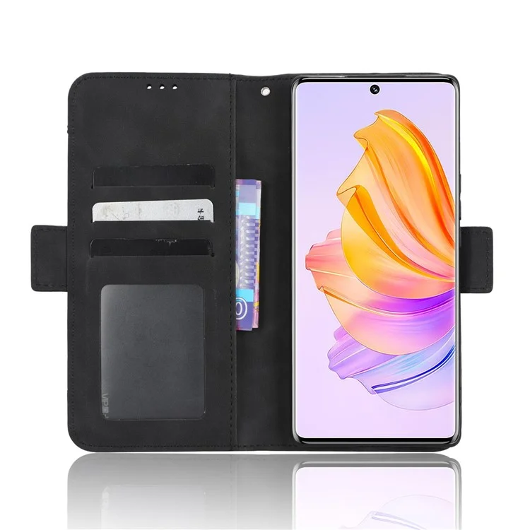 Per Onore 80 SE 5G Shock Affrollo di Shock PU Che Caso Caso di Cafferme Flip Flip Folio - Nero