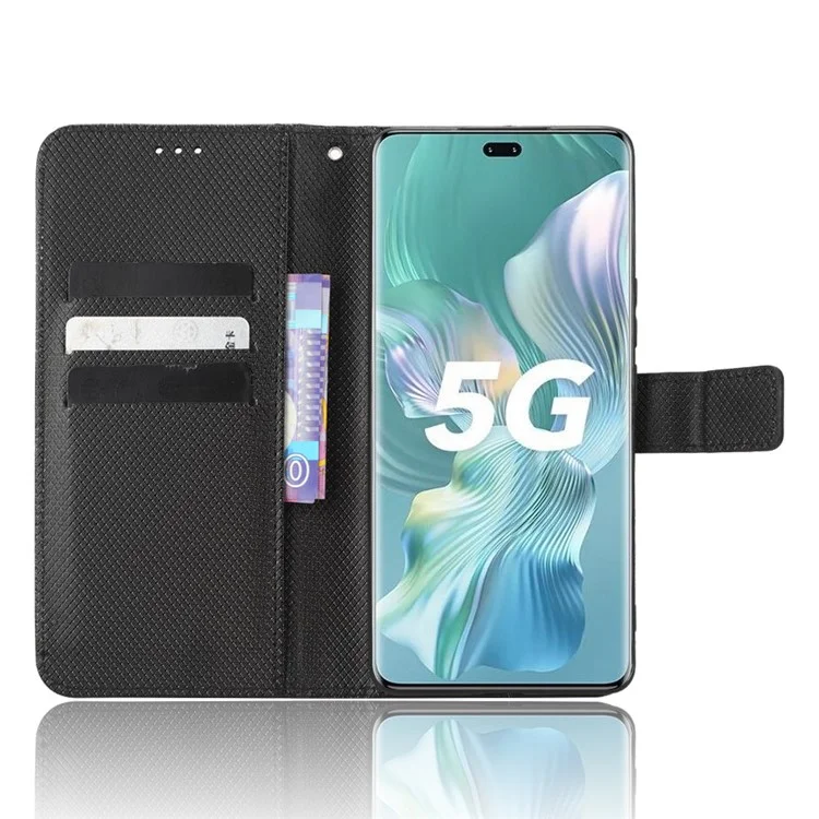 Per Honor 80 Pro 5G Anti-scratch Piegabile Wallet Copertura am - Nero