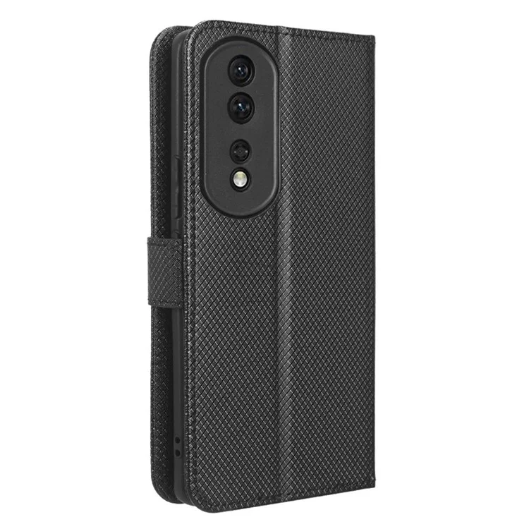 Per Honor 80 Pro 5G Anti-scratch Piegabile Wallet Copertura am - Nero