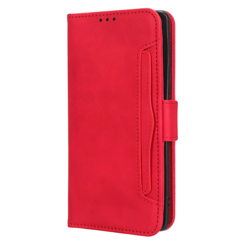 Voor Honor 80 5G PU Leren Hoesje met Meerdere Kaartvakken, Opglopende Stand, Portemonnee, Flip Hoes - Rood