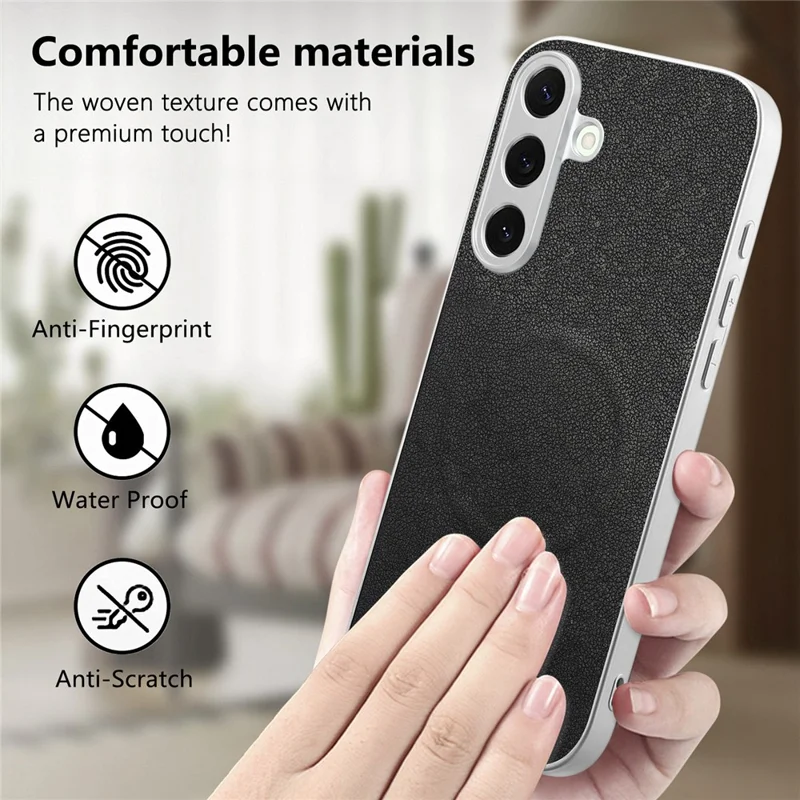 For Samsung Galaxy A16 5G / A16 4G Magnetic Case Bow Pattern PU Leather + TPU + PC Shockproof Phone Cover - Black
