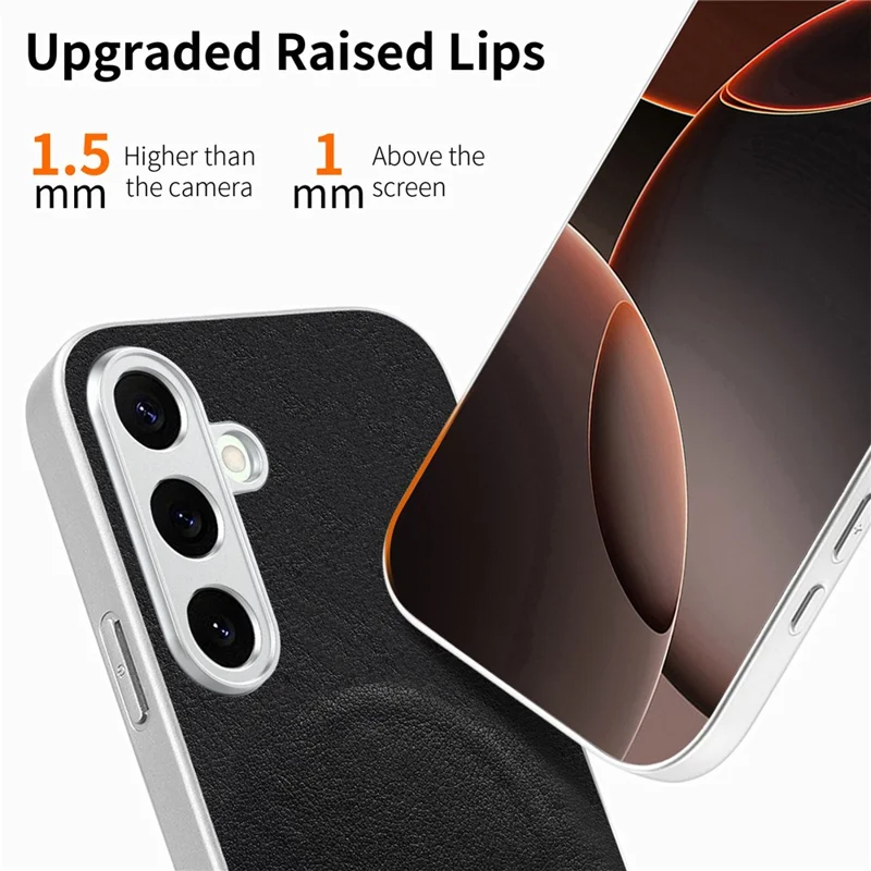 For Samsung Galaxy A35 5G Magnetic Case Bow Pattern PU Leather + TPU + PC Shockproof Phone Cover - Black