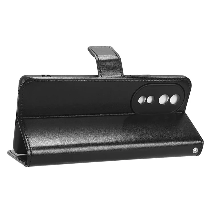 Para Honor 80 5G Multipurpose Phone Soport Billet de Billetera Magnetic Cubla - Negro