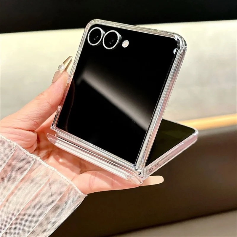 For Samsung Galaxy Z Flip8 Case Leopard Print Magnetic Hinge PC Foldable Phone Cover - A411