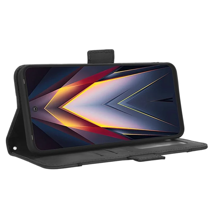 Per Tecno Pova 4 4G Lg7n PU Paformato Pullotto Succhio Chepetto Magnato Magnato Magnato Coperchi - Nero