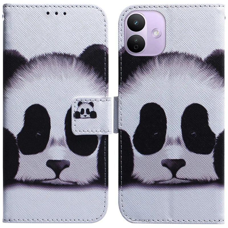 For Xiaomi Redmi Note 17 Pro 5G Wallet Case Pattern Print Leather Phone Cover - Panda