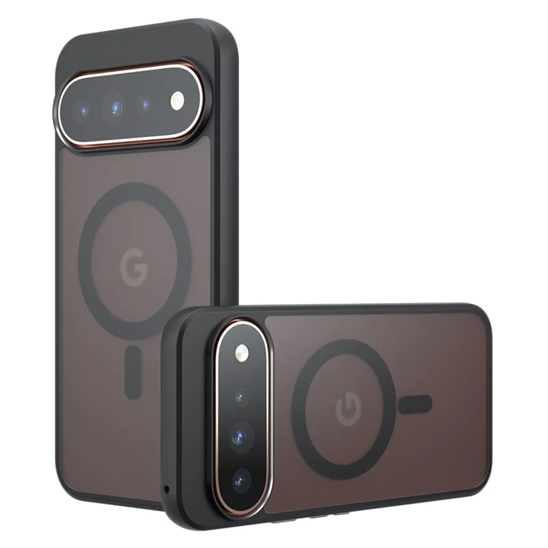 For Google Pixel 11 / Pixel 11 Pro Magnetic Case TPU + PC Matte Skin Touch Phone Cover - Transparent Black