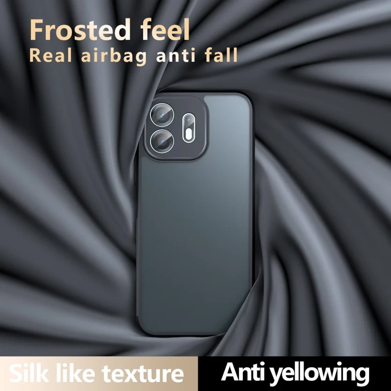 For OnePlus N6 4G Case Skin-Touch TPU + PC Matte Phone Back Cover - Transparent Black