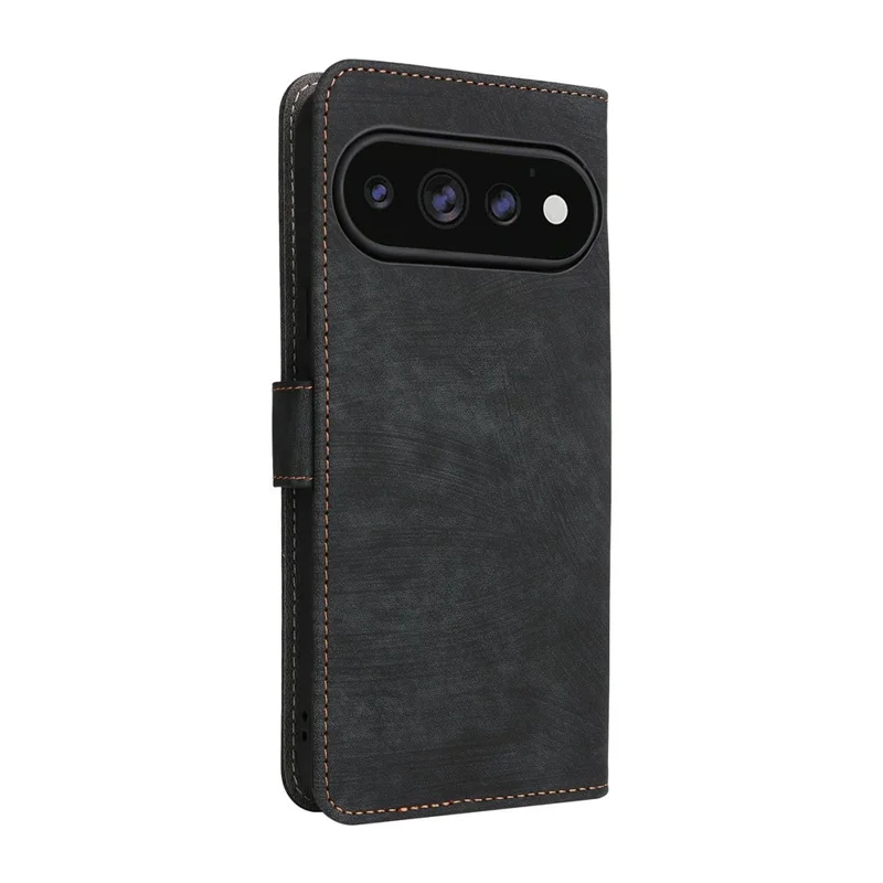 For Google Pixel 11  /  Pixel 11 Pro Wallet Case RFID Blocking PU Leather Phone Cover Stand with Strap - Black