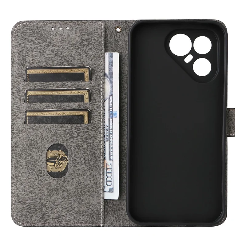 For TECNO Pova 8 Pro 5G Wallet Case RFID Blocking PU Leather Phone Cover Stand with Strap - Black
