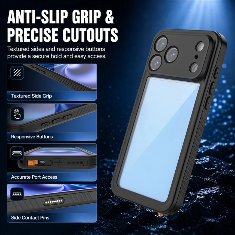 REDPEPPER FM Series For iPhone 18 Pro Max Waterproof Case IP68 Shockproof Phone Cover