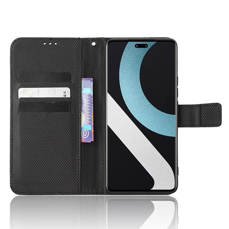 Для Xiaomi Civi 2 5G / 12 Lite NE 5G / 13 Lite Diamond Texture PU Leather Case Stand Wallet Anti-drop Folio Flip Phone Cover - Черный