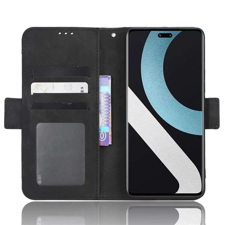Для Xiaomi Civi 2 5G / 12 Lite NE 5G / 13 Lite PU Leather Wallet Flip Cover Multiple Card Slots Magnetic Closure Stand Function Folio Phone Case - Black