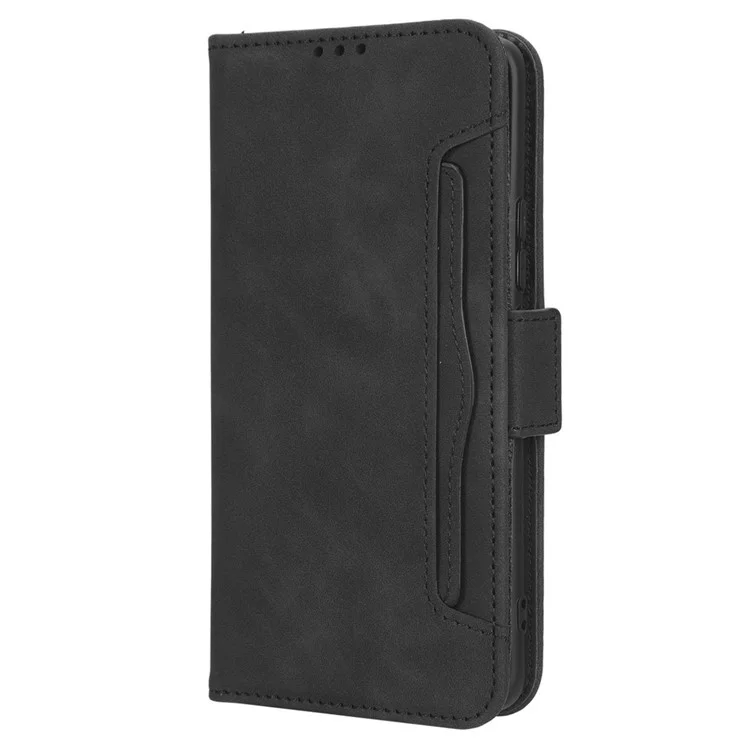 Для Xiaomi Civi 2 5G / 12 Lite NE 5G / 13 Lite PU Leather Wallet Flip Cover Multiple Card Slots Magnetic Closure Stand Function Folio Phone Case - Black